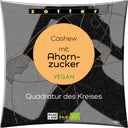 Kwadratowe koło orzechy nerkowca z cukrem klonowym bio