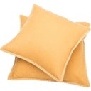 SYLT Cushion Uni with Decorative Stitch, 50x50 cm, Gold