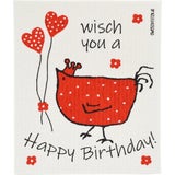 Panno in Spugna - Gallina Berta, Happy Birthday