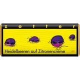 Zotter Schokoladen Organic Blueberries on Lemon Cream